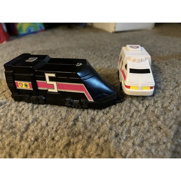 Rare Vintage 2000 McDonalds’s Saran MMPR Rescue 5 Mighty Power Ranger Train - Picture 1 of 4